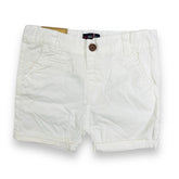 White Cotton Shorts